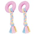thumbnail image 3 of 2PCS Rubber Squeaky Toy Circle Creative Rubber Pet Bite Toy Dog Chew Toy, 3 of 10