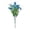 Blue, variant on Silk Artificial Hypericum Flower Bouquet With Realistic Eucalyptus Leaves, Faux Floral Stem For Home Vase Arrangement Indoor Outdoor Garden Porch Window Decor (Hot Pink-36x20cm)