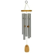 Woodstock Wind Chimes Signature Collection, Chimes of Kyoto, 25'' Silver Wind Chime KWS