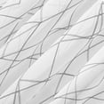 thumbnail image 3 of No. 918 Abstract Geometric Embroidery Semi-Sheer Rod Pocket Curtain Panel, 50" x 96", Gray, 3 of 6