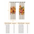 thumbnail image 6 of Fsddascl Fall Orange Pumpkins Blackout Curtains for Bedroom/Living Room, Thermal Insulated Kitchen Curtains, Thanksgiving Maple Vintage Fruit Flowers Grommet Darkening Window Treatment 42"x84"x2, 6 of 6