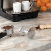 مكبس إسبريسو ثنائي الجوانب من فينو، مصنوع من الألومنيوم الثقيل، سعة 4 أونصات، طرفان مزدوجان مقاس 48 ملم و53 ملم لآلات الإسبريسو