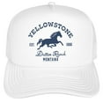 thumbnail image 2 of Yellowstone Dutton Ranch Montana Foam Snapback Trucker Hat - Unisex for Men and Women, 2 of 5