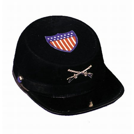 Grey Civil War Economy Cap Adult Halloween Accessory