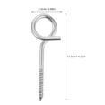 thumbnail image 2 of 2 Pcs Vis en Acier Inoxydable Crochets en Métal pour Chaises Balançoire Design Ergonomique pour Usage Intérieur et Extérieur, 2 of 9