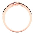 thumbnail image 4 of Solitaire with Accents Engagement Ring for Women - 0.22ct Simulated Alexandrite in 14K Rose Gold Promise Ring, 4 of 6