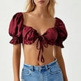 thumbnail image 2 of Summer Tube Tops For Casual And Party Wear Featuring Stylish Drawstring And Strap Design Perfectly Paired With Jeans For A Trendy Look, 2 of 5