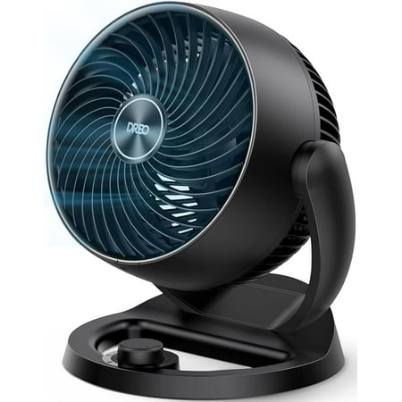 Fan for Bedroom, 12 Inches, 70ft Powerful Airflow, 25db Quiet Table Air Circulator Fans for Whole Room, 120° Adjustable Tilt, 3 Speeds, Desktop Fan for Home, Office, Kitchen