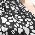 thumbnail image 3 of Black Paw Blanket,Comfortable Soft Flannel Throw Blanket,All Season,Warm Lightweight Blankets for Sofa Bed Couch Living Room Chair,60"x80"(150x200cm), 3 of 4