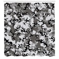 thumbnail image 3 of Ambesonne Camouflage Shower Curtain, Camouflage Concept, 69"Wx84"L, Black Grey Grey, 3 of 3