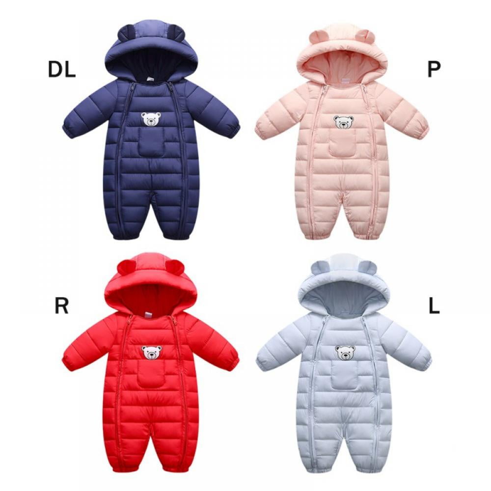 Bullpiano Baby Boys Girls Winter Snowsuit Warm Toddler Zip Up Jacket Clothes Jumpsuit Windproof Romper