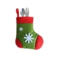thumbnail image 4 of Yuarrent Calcetín de Navidad, ventana colgante, decoración, adorno, Festival, Año Nuevo, Bar, cubiertos, vajilla, regalos, soporte para galletas, bolsa Kits de decoración para fiestas Rojo Yuarrent HA068884-01B, 4 of 6