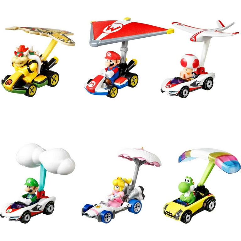 Hot Wheels Mario Kart Toad P-Wing and Plane Glider – Square Imports