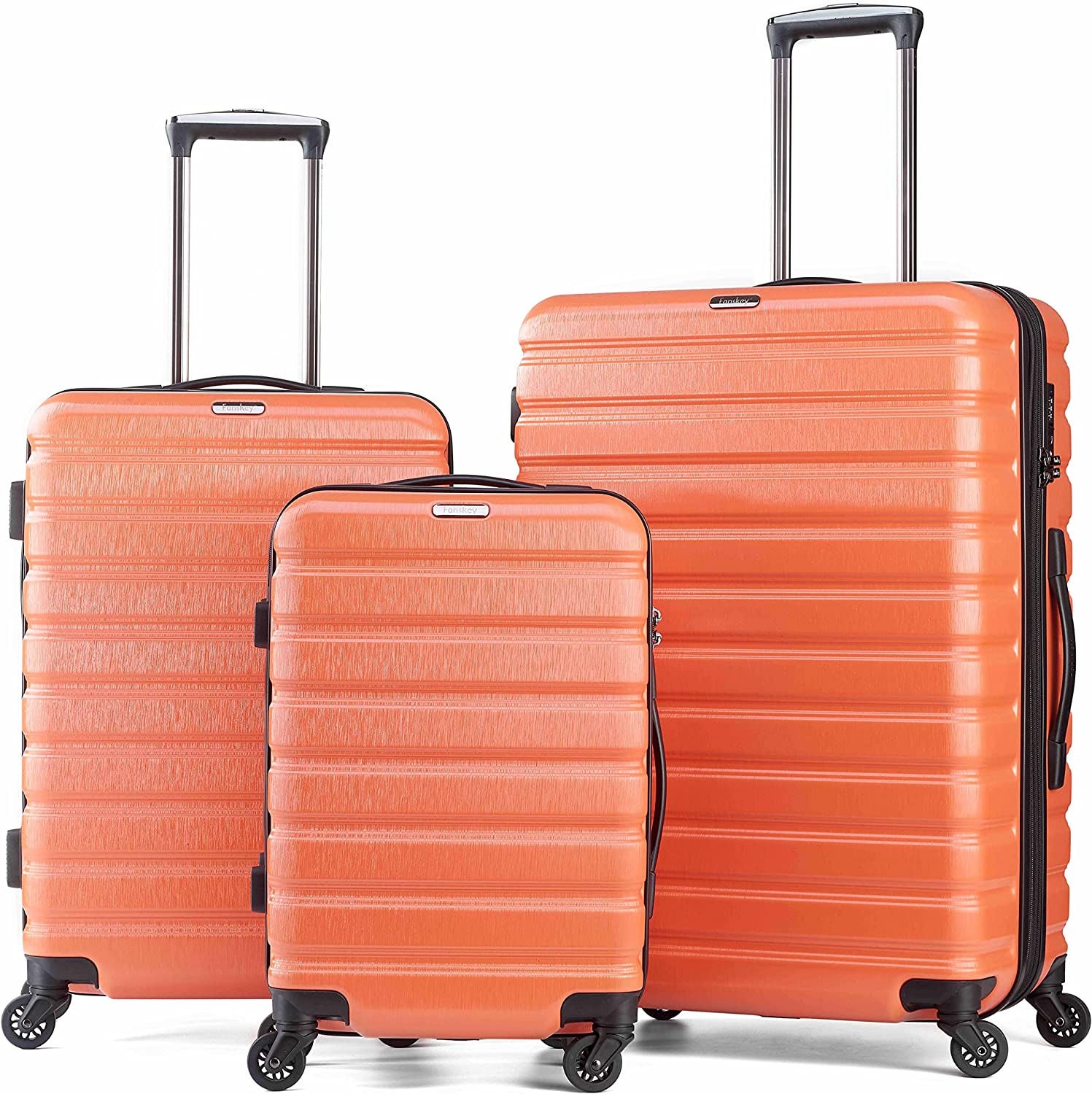 Luggage, 3 Piece Set Suitcase with Spinner wheels, TSA LockHardshell