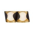 thumbnail image 5 of Minka Lavery 3772 Flare 2 Light 17" Wide Bathroom Vanity Light - Sand White / Legacy Brass, 5 of 7