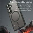 thumbnail image 4 of YEYKX Magnetic for Samsung Galaxy S24+ 5G Case [Compatible with MagSafe] [Military Grade Drop Protection] Translucent Matte Shockproof Phone Case,Black, 4 of 8