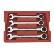 GearWrench 9309 4 Piece SAE Large Size Combination Ratcheting Wrench Set