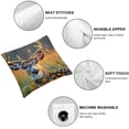 thumbnail image 4 of Awypu Cute Deer Throw Pillow Covers Set, Square Throw Pillow for Couch, Bed, Sofa, Bench, Chair,Suitable for All Season Pillow Case for Livingroom Bedroom,2 Pcs, 4 of 6