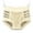 Beige, variant on KEGIRLOM Women's Solid Color Panelled Netting Cut-Out Casual Fashionable Briefs White S