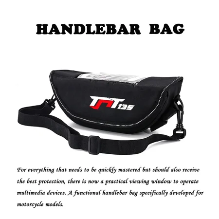 For BENELLI TNT 135 tnt 135 TNT 25N TRK 502X Motorcycle Handlebar Bag Waterproof Handlebar Travel Navigation Bag-(C）