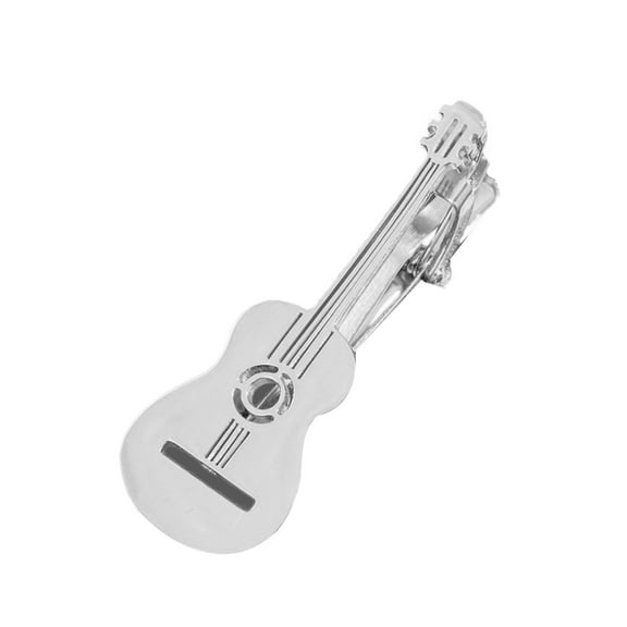 Creative Guitar Piano Tie Clip Mens Metal Instrument Necktie Clasp Tie Pinch Clips Buckle for Wedding Business Daily