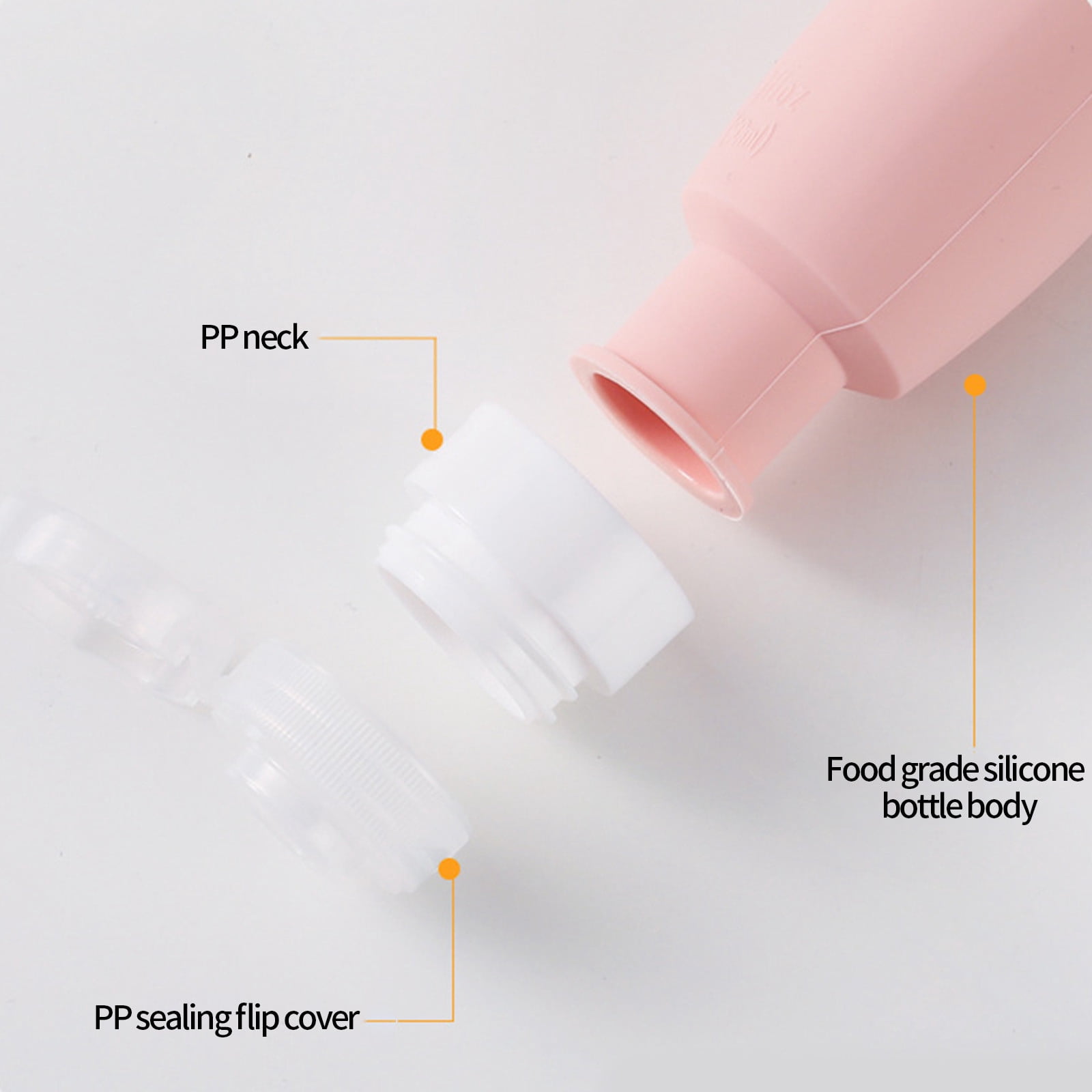 5 Packs Travel Size Bottles 3oz Leak Proof Silicone Toiletry Containers for Shampoo Conditioner Lotion TSA Approved Refillable Travel Accessories Gym Camping Airplane