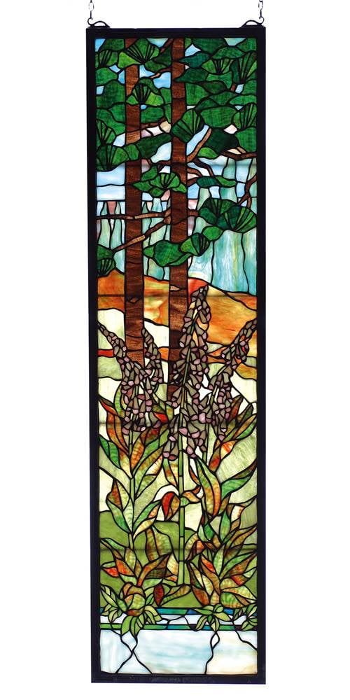 Foxgloves Stained Glass Window - Walmart.com
