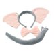 thumbnail image 3 of Accesorios de disfraz Salvador aro para la cabeza Diadema con orejas Cola de Pajarita traje de cosplay, 3 of 10