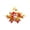 A, variant on Honmine Autumn Candlestick Wreath Border, Simulation Autumn Colors Harvest Decoration, Maple Leaf Candlestick Pumpkin Wreath Halloween Berries