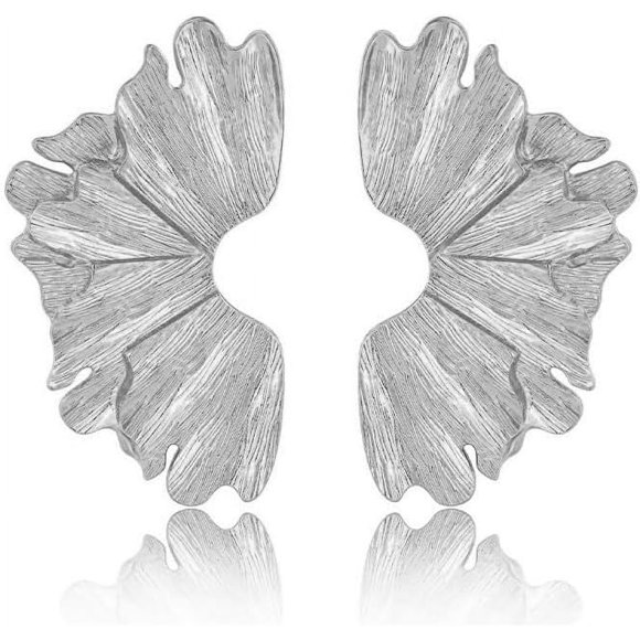 czcpp-Gold Flower Earrings Statement Earrings for Women Elegant Floral Jewelry for Women Gold Statement Earrings Unique Flower Design