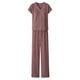 thumbnail image 5 of Tops de Mujer Vestido Casual de Manga Larga Suelta Cuello en V de Manga Corta con Pantalones de Piernas Anchas Set de Pantalones Cortos de Bolsillo, Trajes de Calentamiento de Mujer 2 Piezas, 5 of 6