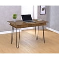 thumbnail image 2 of Sheeran 47-inch Writing Desk with Storage Rustic Amber, 2 of 14