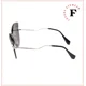 thumbnail image 2 of MIU MIU SCENIQUE MU58TS CRYSTAL Silver Black Oversized Rimless Sunglasses 58T, 2 of 5