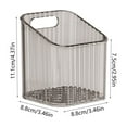 thumbnail image 3 of Ikohbadg Wall Mounted Shower Rack Bathroom Storage Organizer Transparent Plastic Toothbrush Holder Adhesive Hanging Box for Bathroom Kitchen Cabinet and Shower Room, 3 of 6
