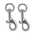 thumbnail image 4 of Diving Clips, 316 Stainless Steel Waterproof 87mm Length 3/4in ID 360° Rotate Rotating Snap Hook 2Pcs  For Keychain For Camera Strap For Indoor, 4 of 8