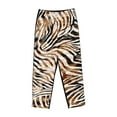 thumbnail image 4 of Daiia Watercolor Zebra Women's Sleep Pant with Pockets and Drawstring,Pajama Pants-Large, 4 of 9