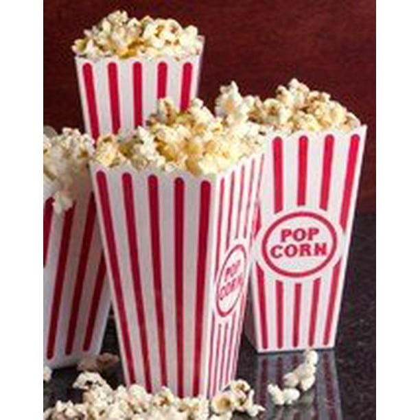 Plastic Popcorn Containers Set of 4