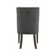 thumbnail image 3 of Powell Adler Dining Chair Espresso Grey Set of Two, 3 of 6