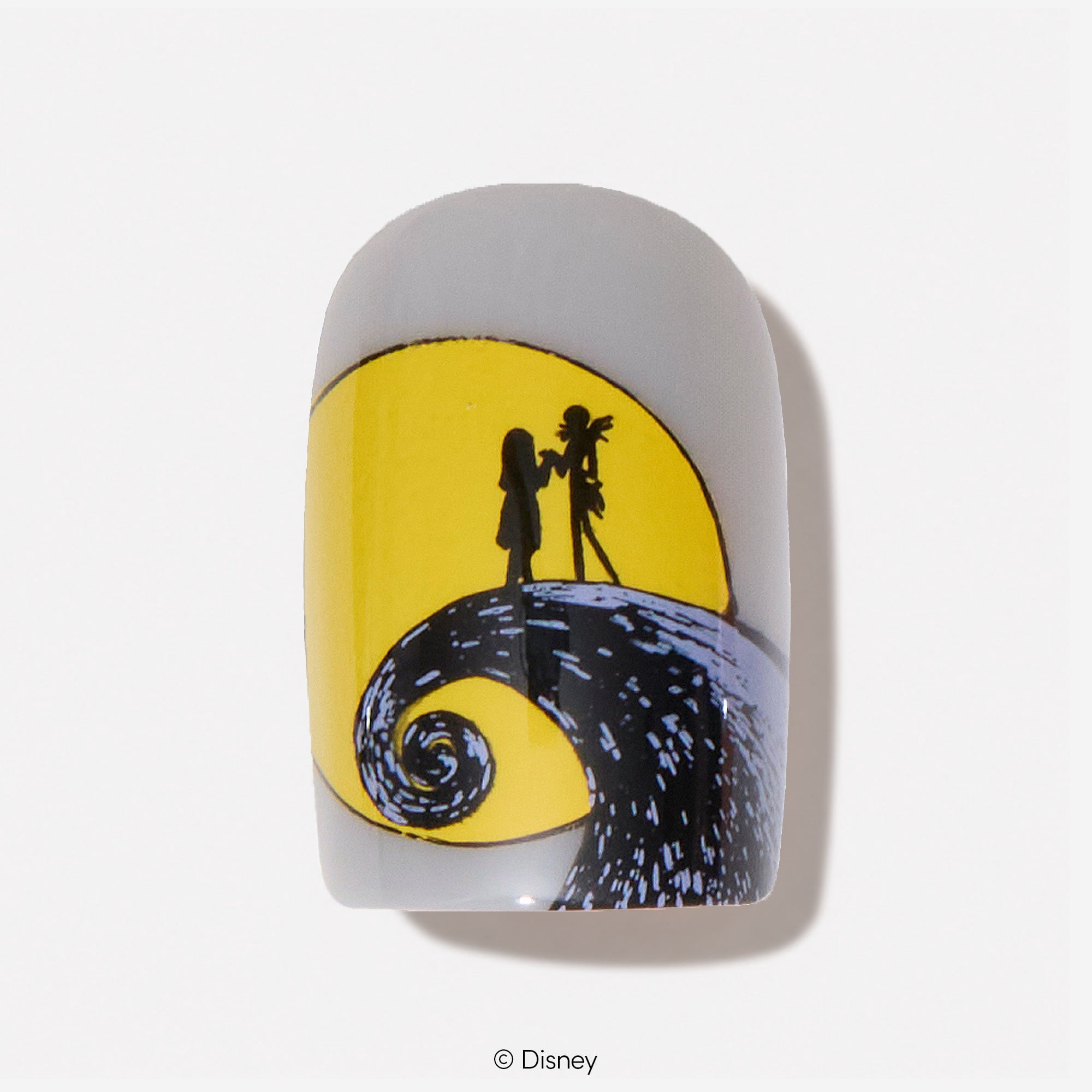 DIGI by Glamnetic x Nightmare Before Christmas Short Square Press-on Nails, Moonlit Night, 24 Pieces