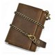 thumbnail image 2 of Cartera GEEK de piel de vaca para hombre, de alta calidad, vintage, de cuero genuino, antirrobo, con cadena, triple pliegue, tarjetero, 6006, 2 of 5