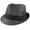Black, variant on Gelante Summer Fedora Panama Straw Hats with Black Band - Black, L/XL