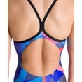 thumbnail image 3 of Traje de baño ARENA MaxLife con estampado ligero y espalda caída para mujer, 3 of 6