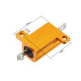 thumbnail image 3 of Unique Bargains Aluminum Case Resistor 10W 100 Ohm Wirewound for LED Converter Rod Post 10W100RJ, 3 of 4