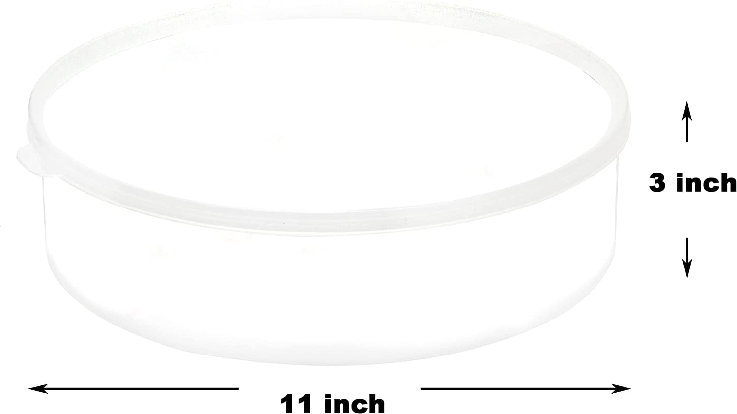 Plastic Pie Container, Clear Round Food Storage Container with Lid