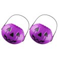 thumbnail image 4 of 2pcs Portable Pumpkin Buckets Halloween Decorations Pumpkin Shape Containers, 4 of 8