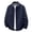Dark Blue, variant on Men's Oversized Button Down Jacket Long Sleeve Casual Work Top Vintage Utility Shacket for Street Daily Wear Beige XXXXL