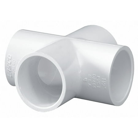 Schedule 40 Pvc Socket - PVC Cross, Socket x Socket x Socket x Socket, 1/2