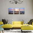 thumbnail image 5 of Wall Art For Living Room Blue Ocean Sea Canvas Wall Decor for Home artwork Painting 12" x 16" 3 Pieces Canvas Print For bedroom Decor Modern Salon kitchen office Hang a picture Beach Sun ocean, 5 of 6
