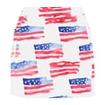 thumbnail image 3 of LevmjiaWomen's High Waisted 13th of July Shorts Patriotic Print Tummy Control Athletic Running Yoga Shorts with Pocket, 3 of 5