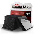 thumbnail image 1 of Protectores de fieltro para muebles X-Protector, 12 piezas, 7.5 cm, 1 of 6